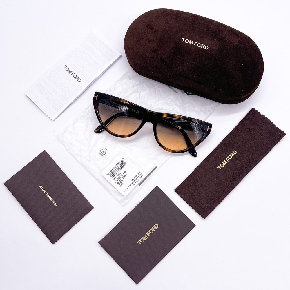 NEW TOM FORD AMBER-02 TF990 52B WOMEN’S SUNGLASSES TOM FORD FT0990/S HAVANA - Picture 13 of 13